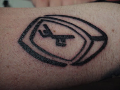 PHilfy TVHead tattoo by Chris Jackson, Australia, 2009