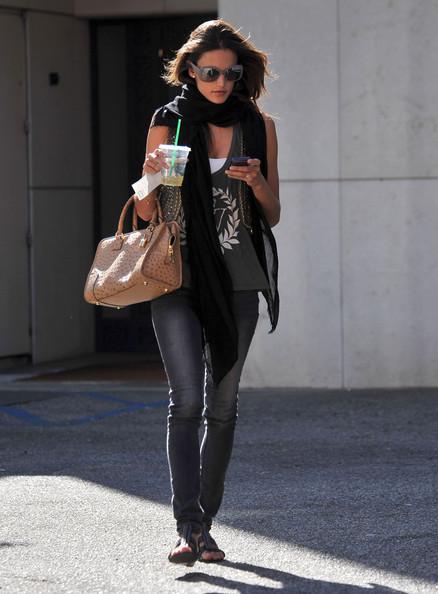 Alessandra Ambrosio was papped out in Beverly Hills yesterday January 28 