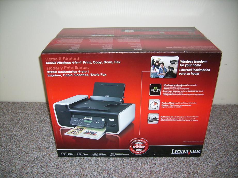 Lexmark's four in one wireless printer (fax/printer/scanner/copy) - 160$  Leave your email comment.