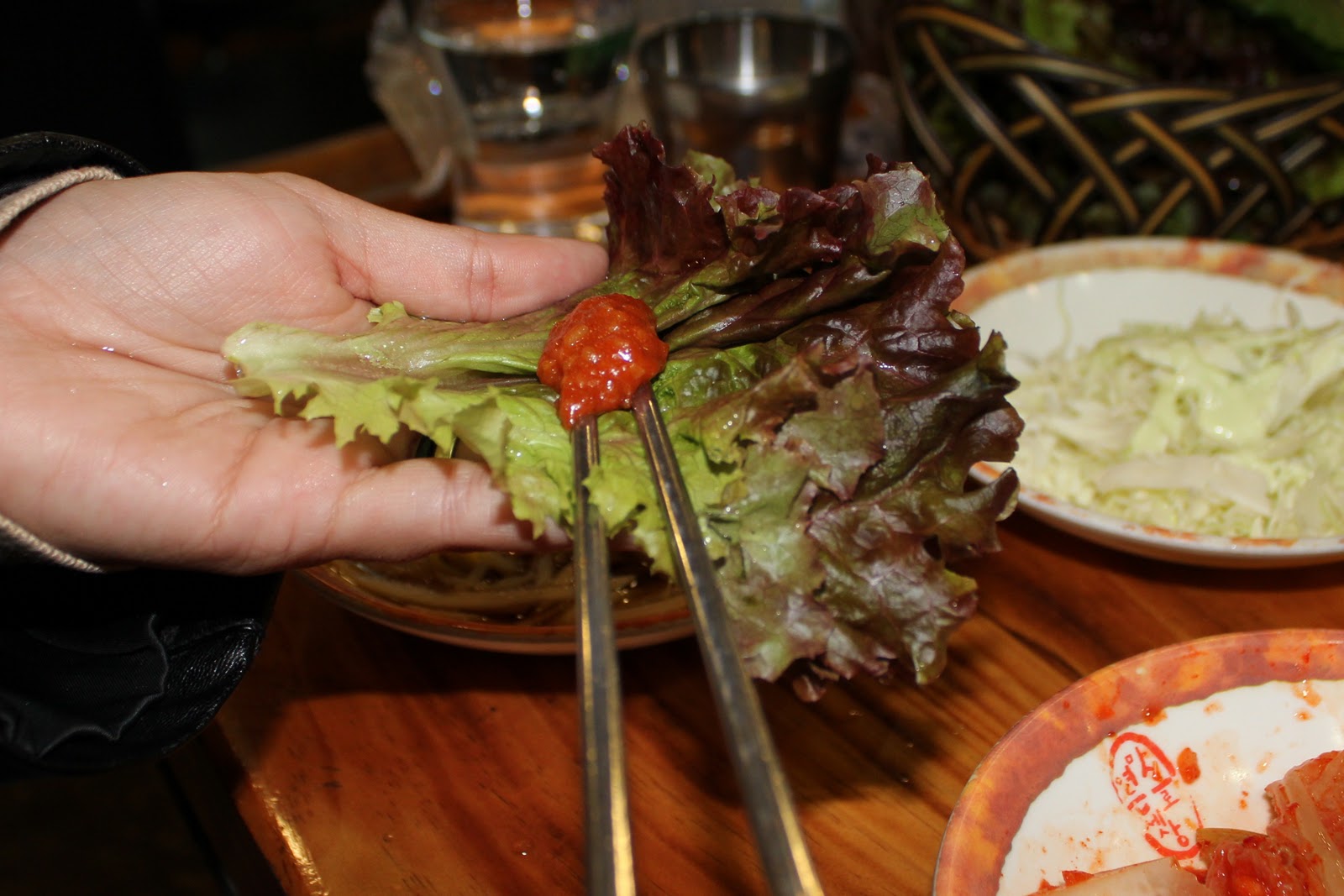 Samgyupsal A delicious Korean dish. Captain and Clark