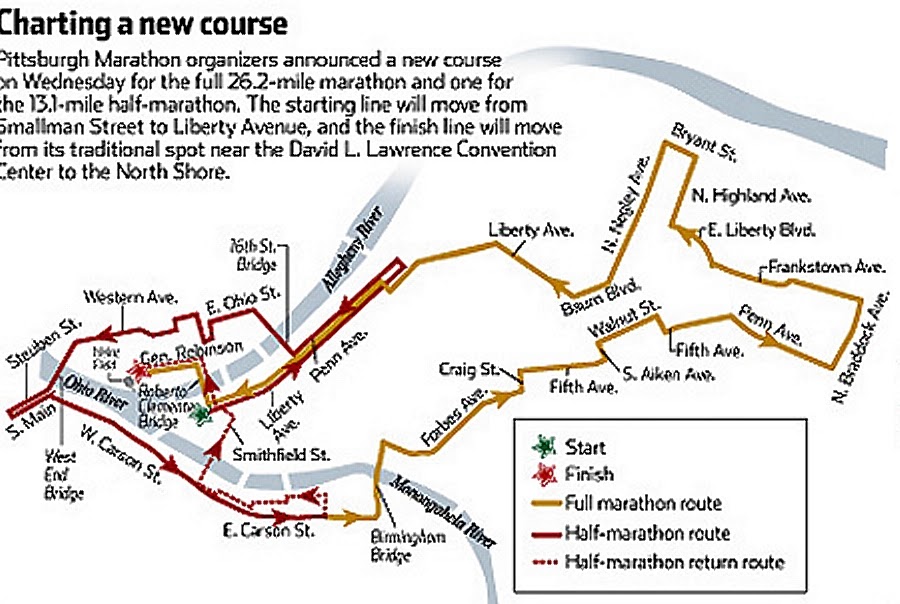 Out And About In The 'Burgh Pittsburgh Marathon Alters Course