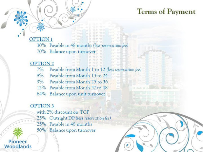 TERMS OF PAYMENT