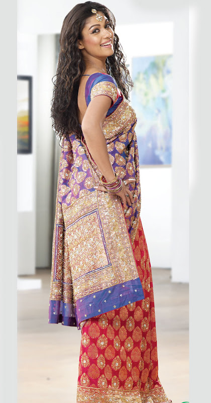 Actress Nayanthara Latest Sexy Sarees Pic sexy stills