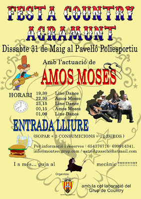Festa Country amb concert d'Amos Moses a Agramunt