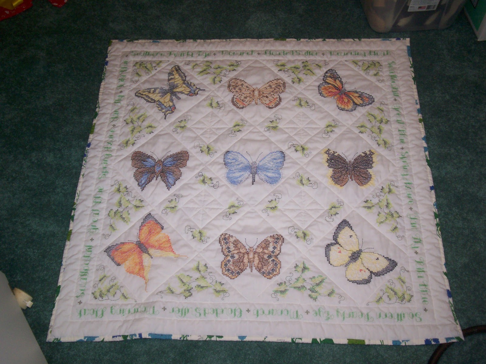 Psycho Quilter butterfly quilt