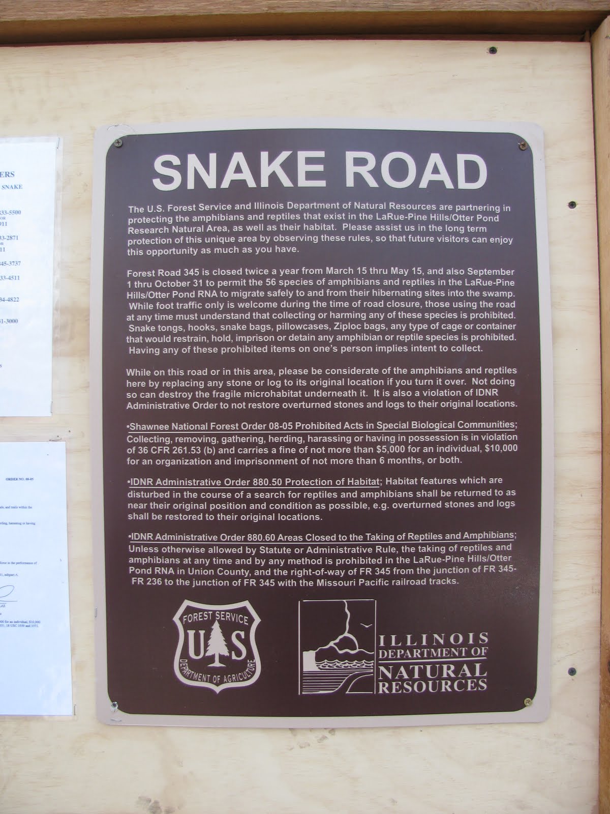 Snake Road Illinois