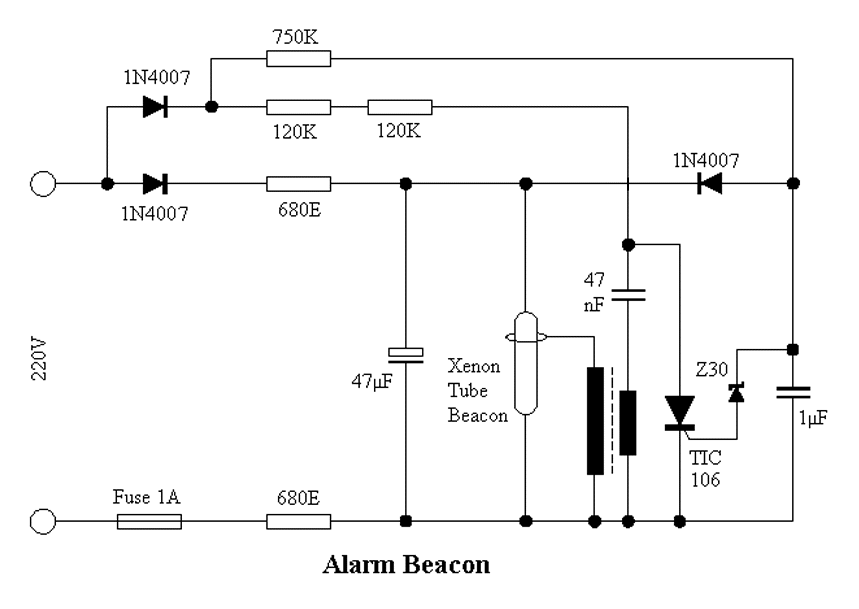 electromacaco CIRCUITO FLASH XENON