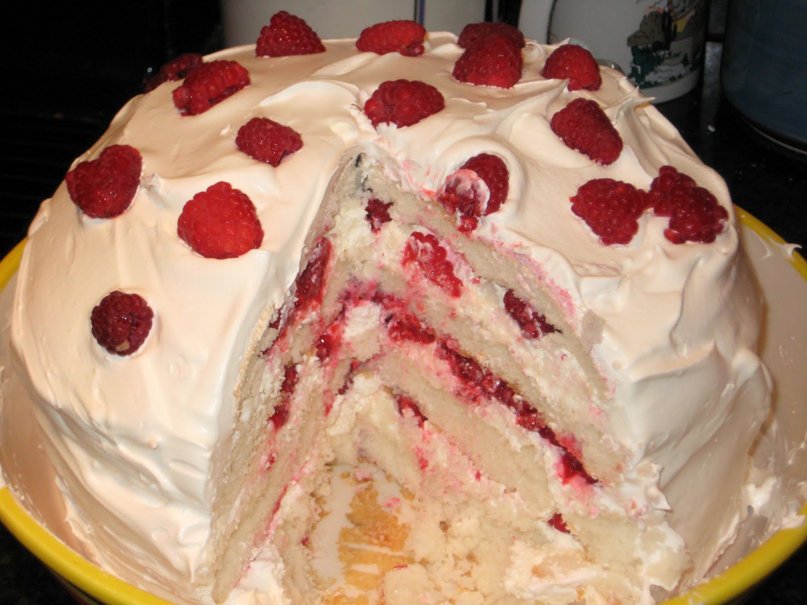 Rosanna's Kitchen Lemon Raspberry Whipped Cream Cake