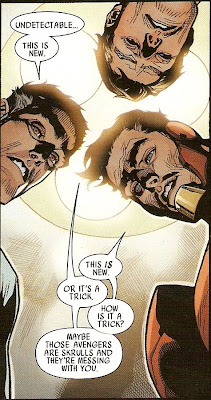 Not consistent, AND out-of-character dialogue...that's why we love Bendis!!