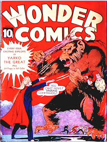 Poor cover blurb...no one told him this was the LAST issue of Wonder Comics...
