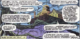 The pre-Claremont record for most word balloons in a single panel
