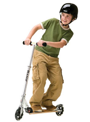 ride my scooter.