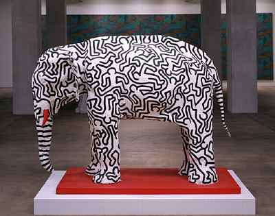 Keith Haring Elephant