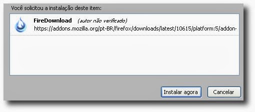 Clique em instalar agora