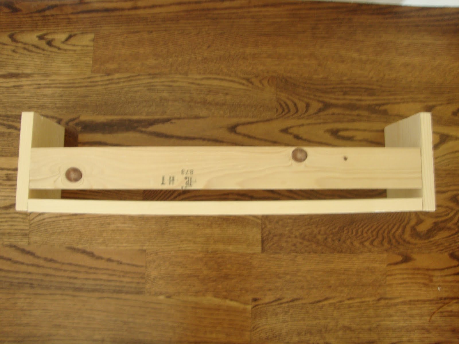 Just Between Friends Scrap Wood Shelf Tutorial