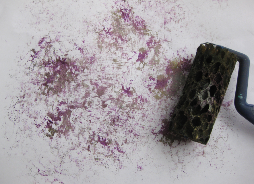 Wen Redmond Fabric Painting On A Roll! Brayer Printing