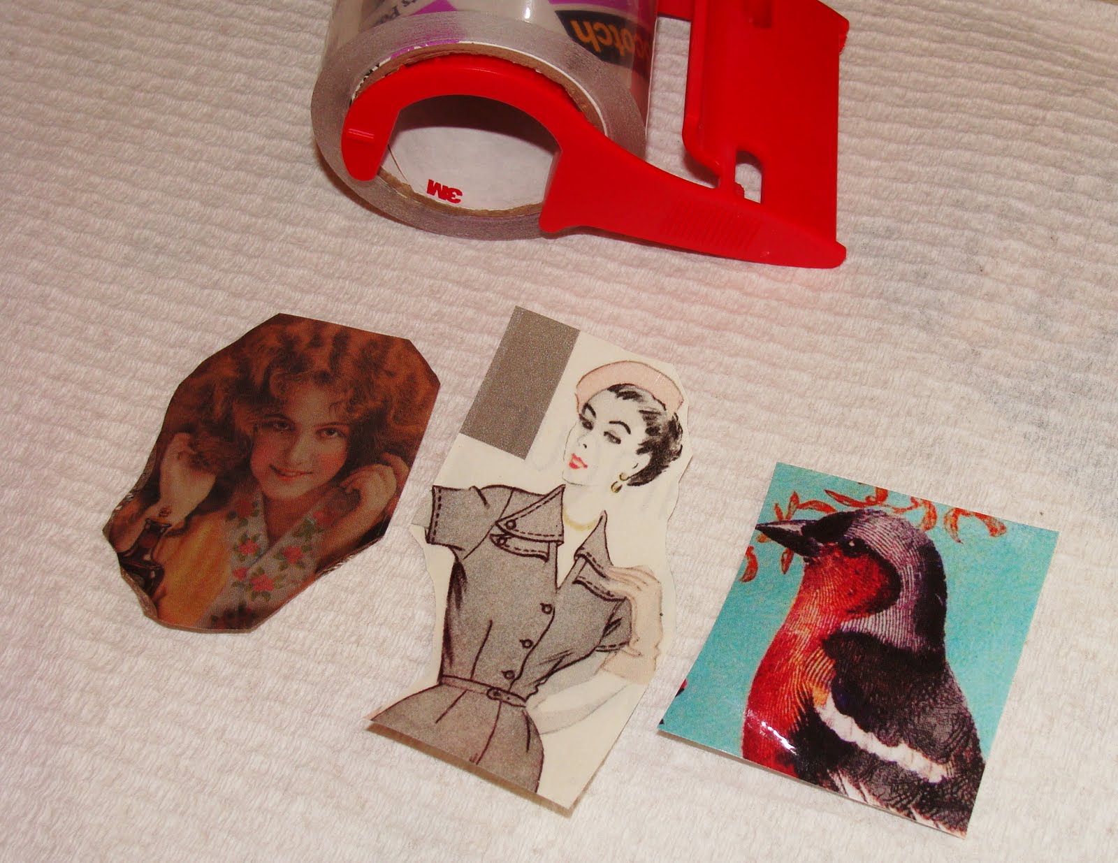 My Art Journal Packing Tape Transfer plus a Few Other Things