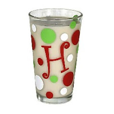 Monogrammed Christmas Glasses 1-$8 set of 4 $30