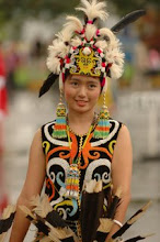 The ethnic group's woman dayak