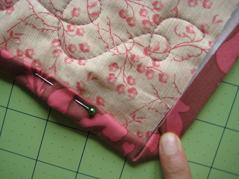 Quick Quilt Binding Quilting in the Rain
