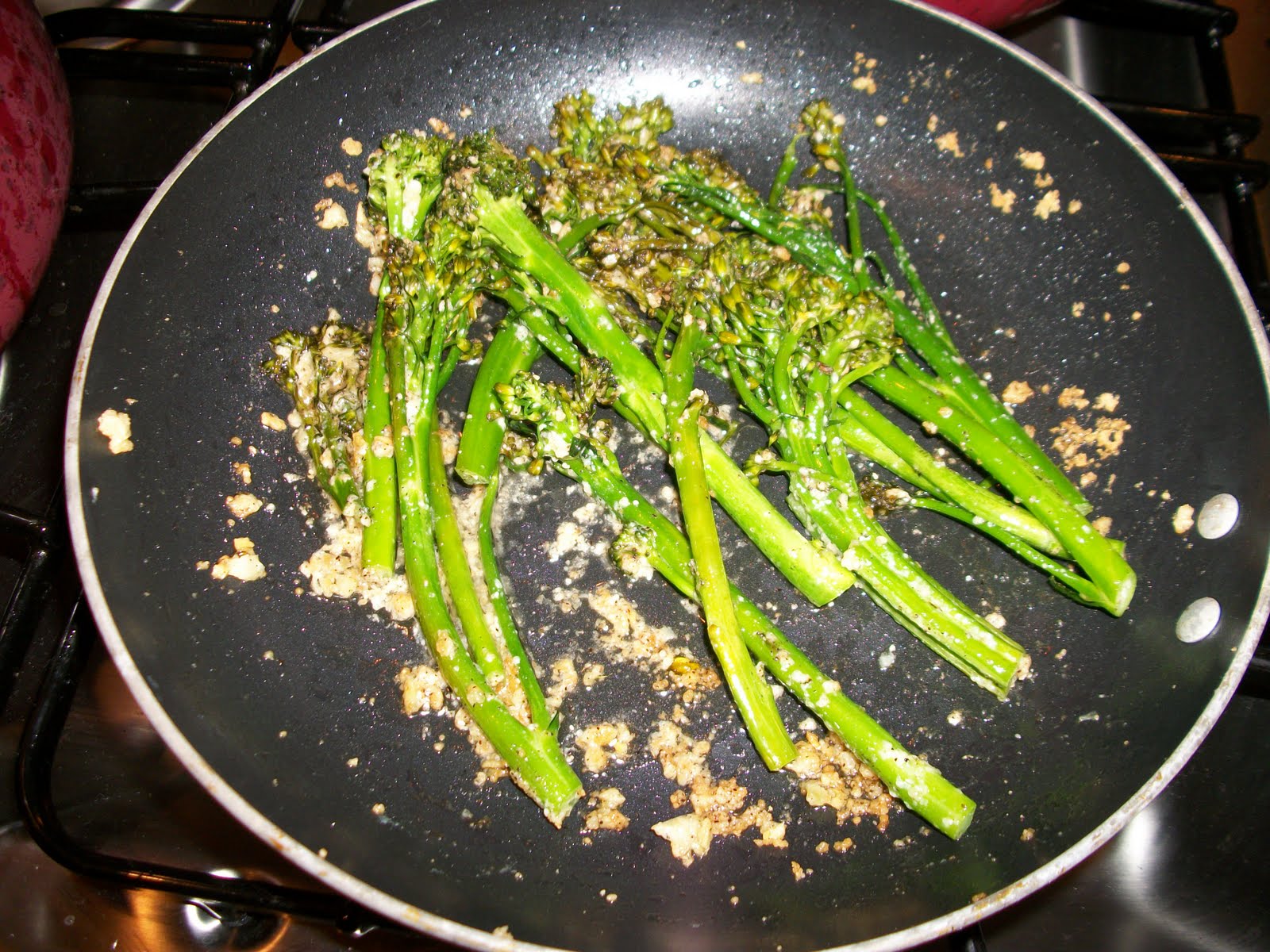 Kaitlin in the Kitchen Sauteed Parmesan Garlic Butter Broccolini