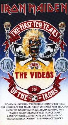 Portada Iron Maiden the first ten years videos