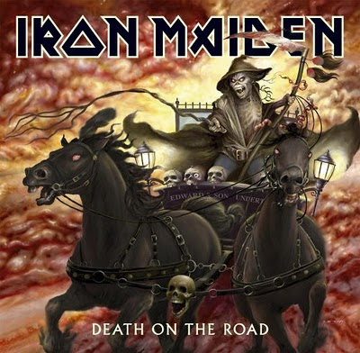 Portada Iron Maiden death on the road