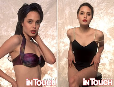 In Touch magazine released some "found" pictures & videos of Angelina Jolie 