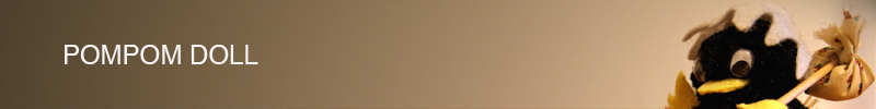 Pompom Doll - Boneco de Pompom