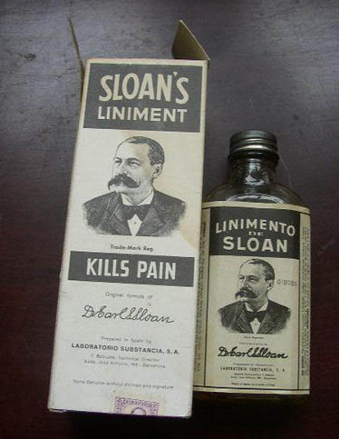 ¿Dolores musculares? ¡Linimento Sloan!