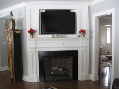 fireplace tv above designs faux gas moldings fancy mantle moulding molding decoration interior fireplaces corner unveiled kitchen tile bedroom decor
