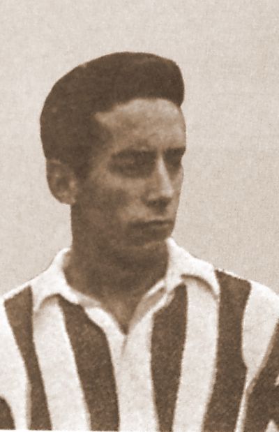 Zuri Gorri: 100% Athletic Club: Luis Bergareche, autor del primer gol del Athletic en Liga