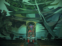 Mosaico en el interior del santuario