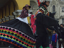 Street performer show that we watched in the Plaza Mayor.