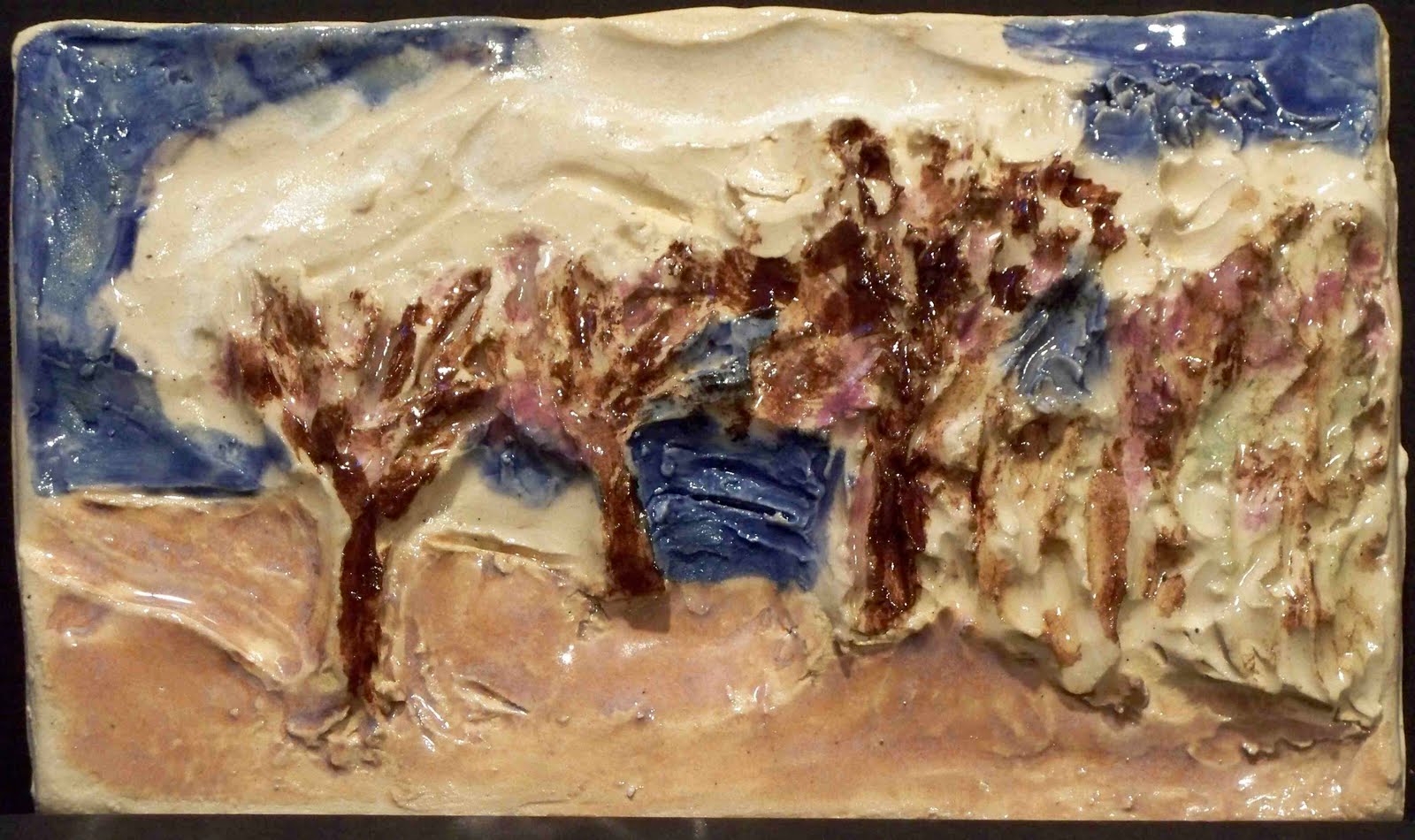 Art Weekly Western NY Landscape 7, 8, 9 Ceramic Relief