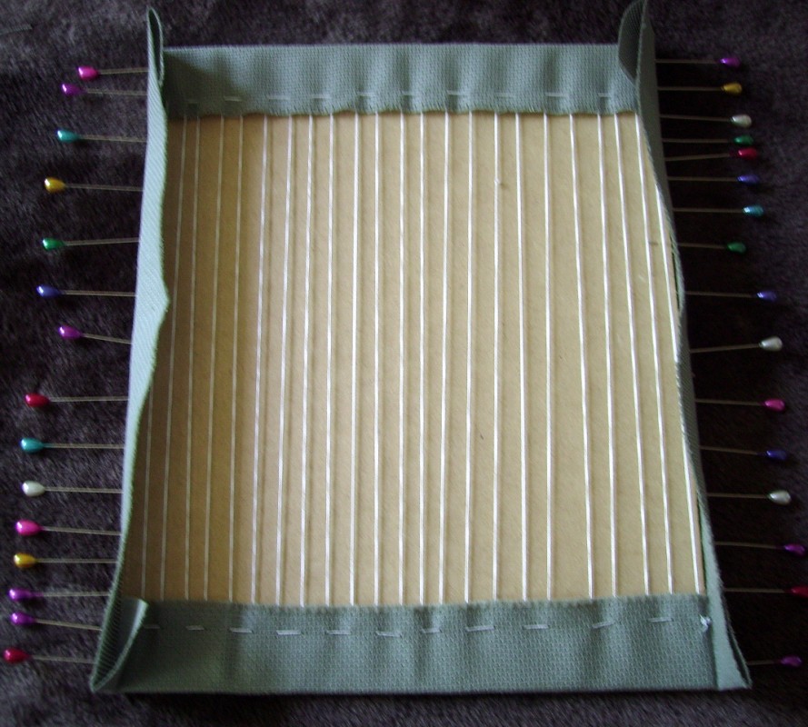 Kiwi gets Crafty Home Framing Lace Method Tutorial