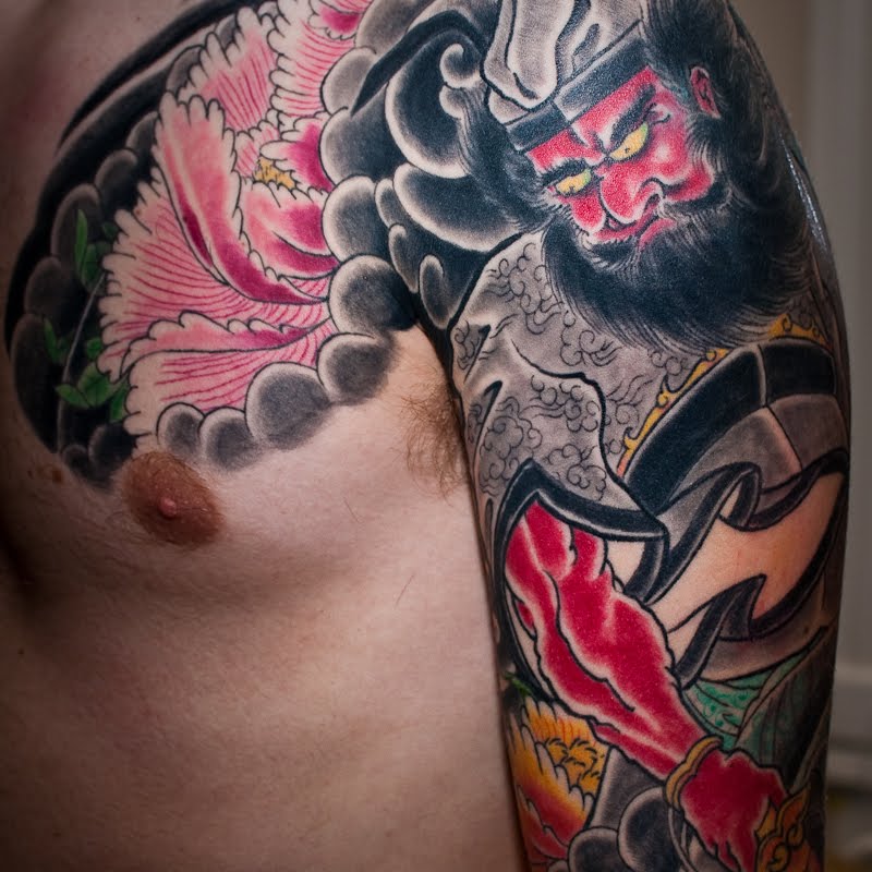 The other arm will portray a Tora (tiger), as Shoki's companion and aid in 