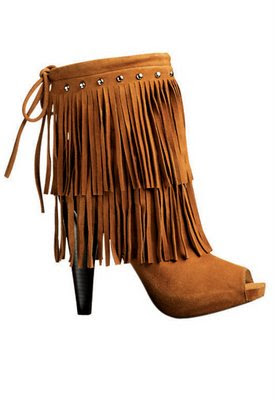 Shoes Tendency. Fringed Shoes are The Hit Of This Season Fall-Winter 2008-2009