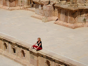 Wating for Godot? On a 2000 year old stage (Jerash, Jordan)