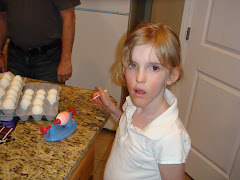 Abi coloring eggs