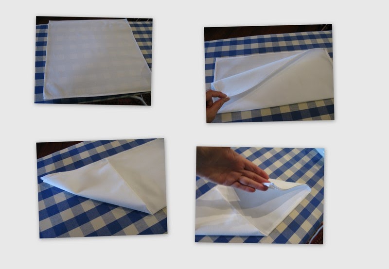 The Food Vine Napkin folding the Mitre