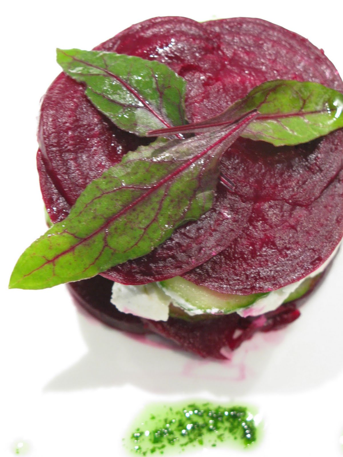 The Food Vine Beetroot with Goat's cheese