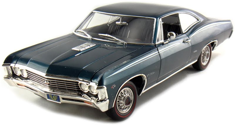 Marks Diecast American Muscle AMM 930 1967 Chevrolet Impala SS427 Turquoise