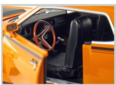 Mercury Diecast American Muscle Elite Edition Autoworld 922 1970 Mercury Cougar Eliminator Orange / Black Accents