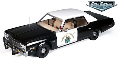 Autowrorld No. 935 1974 Dodge Monaco California Highway Patrol Black and White Elite Edition