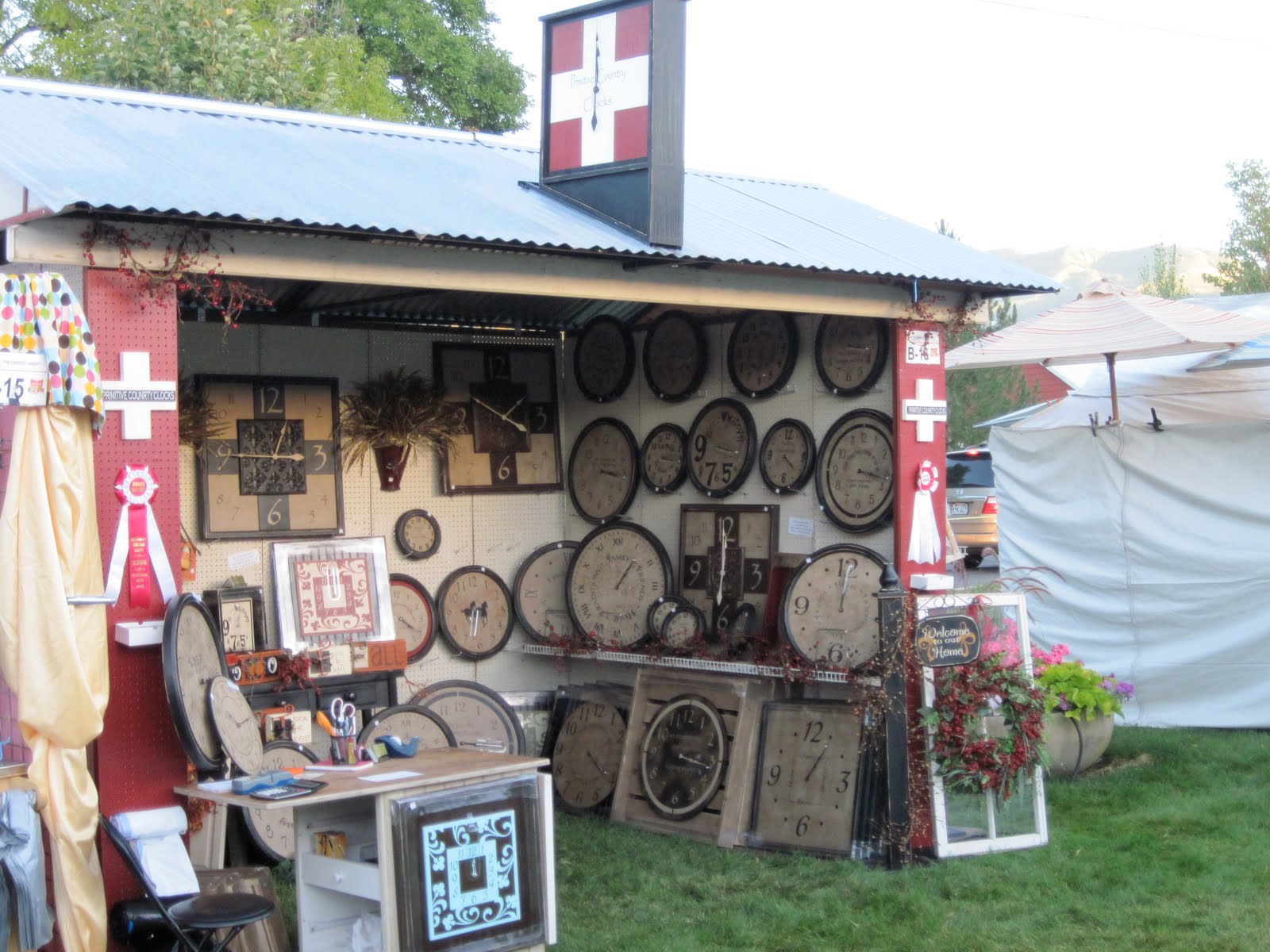 The Clock Lady Swiss days 2010 Booth and all 12 months for post