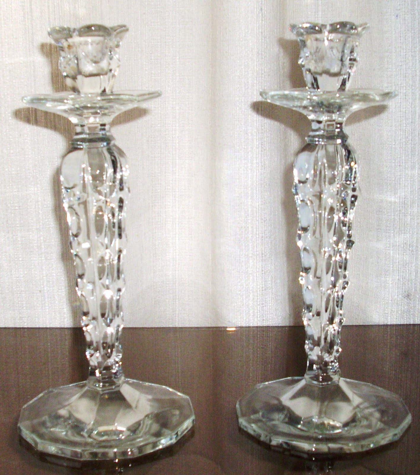 ANTICUARIO GUADALUPE CANDELABROS DE CRISTAL!!!