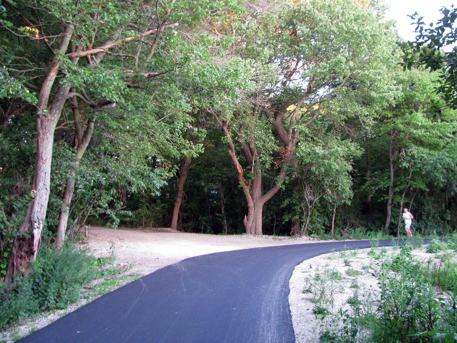 a Newly paved bike trail in Massapequa Park