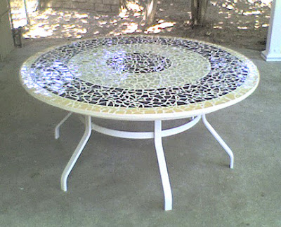 mosaic table tile patio broken diy replace wide custom homeowner tabletop glass replacement crafts tables outdoor tops lowe 2007 dave