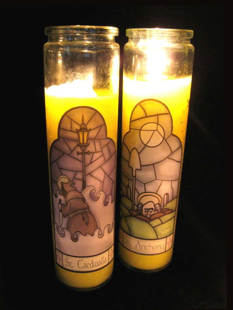 DAVE LOWE DESIGN the Blog Halloween '10 Sinister Saint Novena Candles